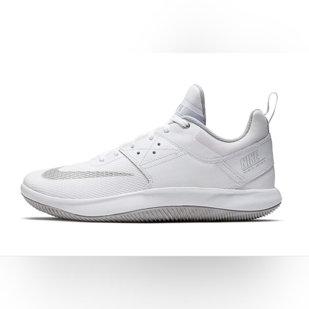 Nike Men's Fly by Low II White/ Silver Basketball Shoes AJ5902-100 Size 11.5